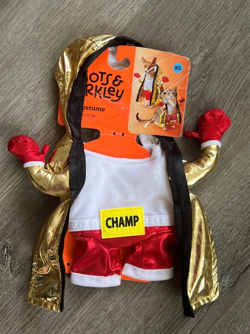 NEW Boots & Barkley Boxing Champ Pet Cat Dog Halloween Costume Fits up to 10lbs